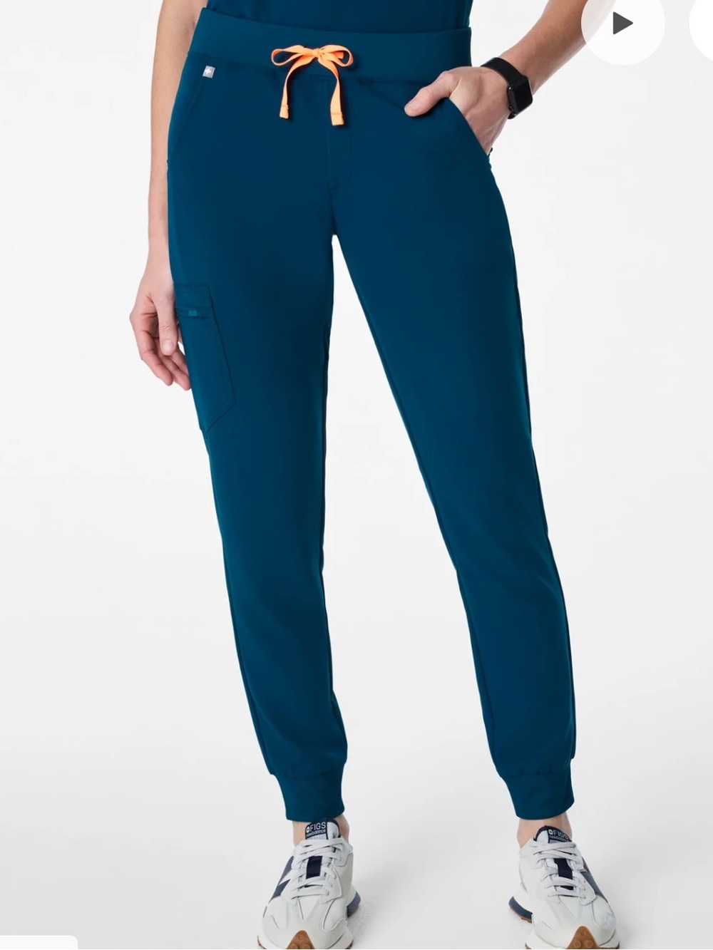 FIGS Zamora Jogger Scrub Pants Deep Reef